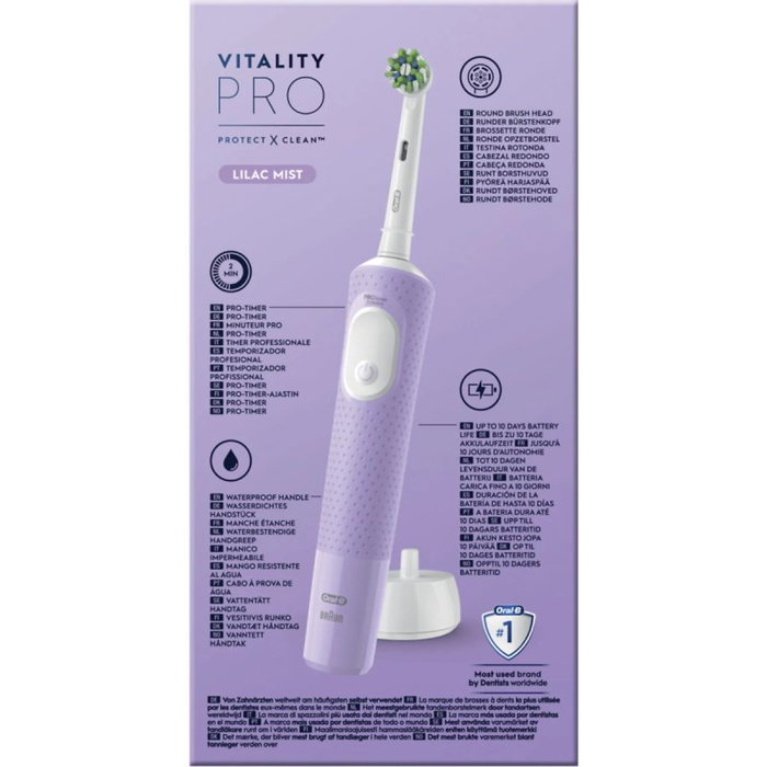 Oral-B Vitality Pro Cepillo de Dientes Eléctrico Recargable - Violeta Oral-B Vitality Pro Cepillo de Dientes Eléctrico Recargable - Violeta